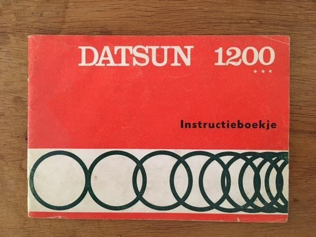 Handleiding/Instructieboekje    Datsun 1200   1972    NL, Verzenden
