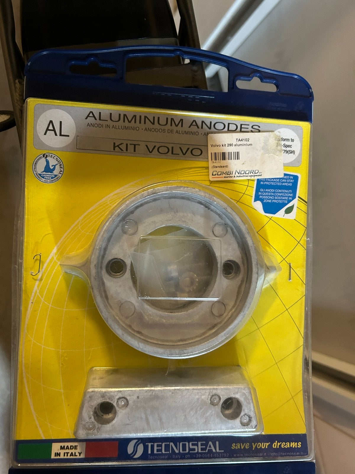 Tecnoseal Aluminium Anode Kit Volvo 290, Ophalen of Verzenden, Nieuw, Onderhoud en Reparatie