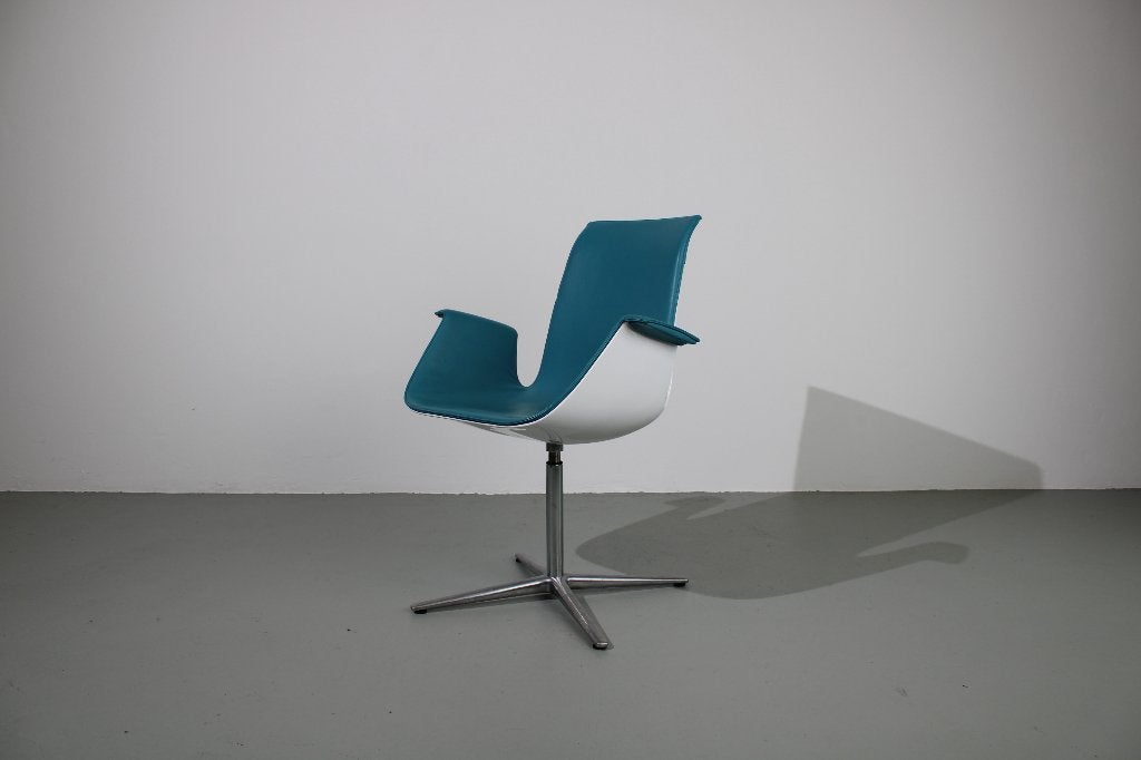 Walter Knoll FK Tulip stoelen, blauw, Huis en Inrichting, Ophalen, Gebruikt, Blauw, Kunststof