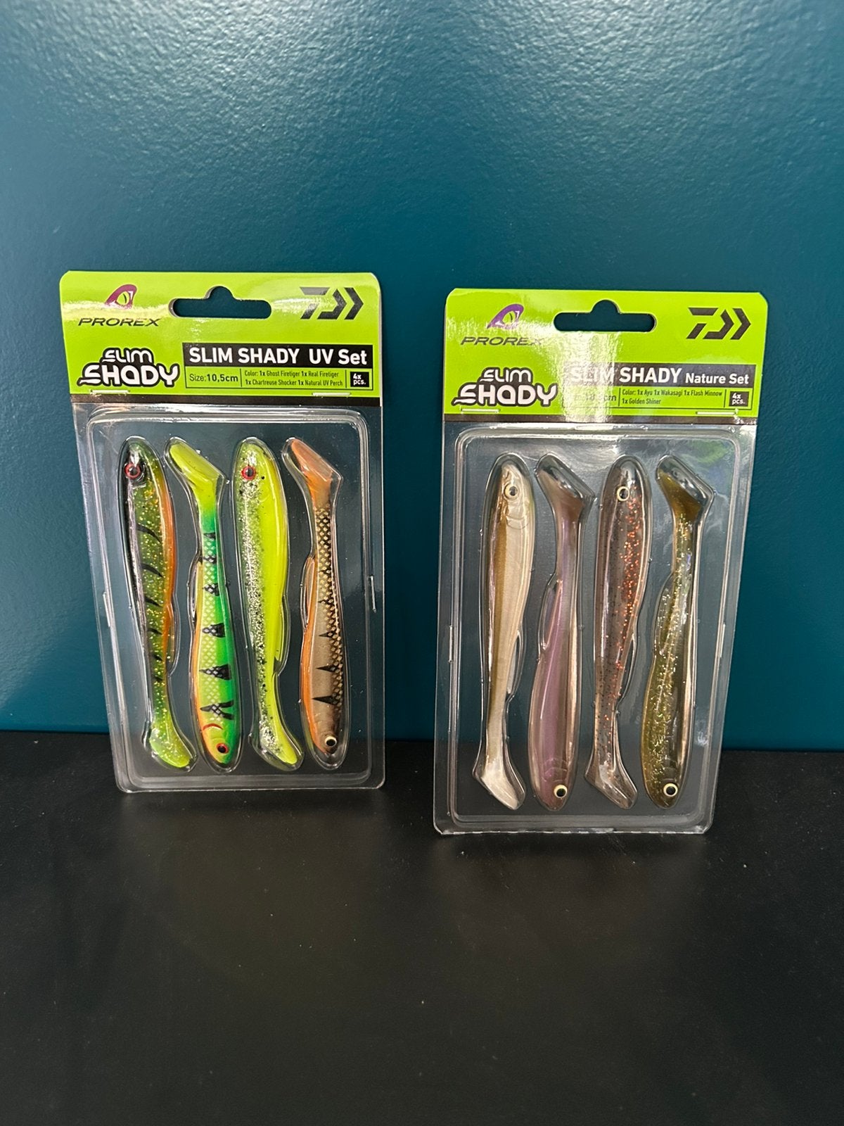 Daiwa Prorex Slim Shady 10,5cm 4pcs (2 soorten blisters), D, Overige typen, Nieuw, Ophalen of Verzenden
