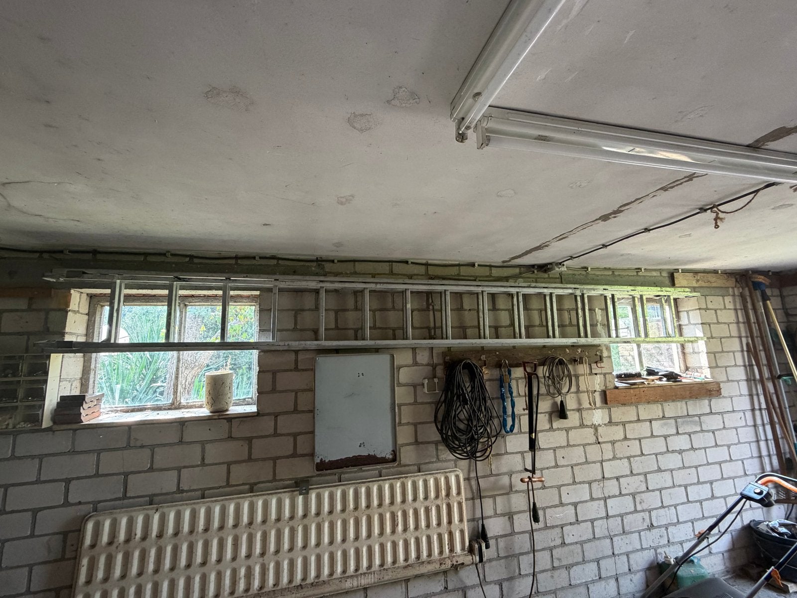 Aluminium ladder - 4 tot 8 meter, Ophalen, Gebruikt, Ladder, Opvouwbaar of Inschuifbaar