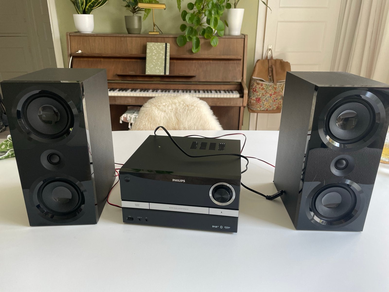 Philips Micro Muzieksysteem BTB3370 met DAB+ en Bluetooth, Ophalen, Philips, Gebruikt, Tuner of Radio