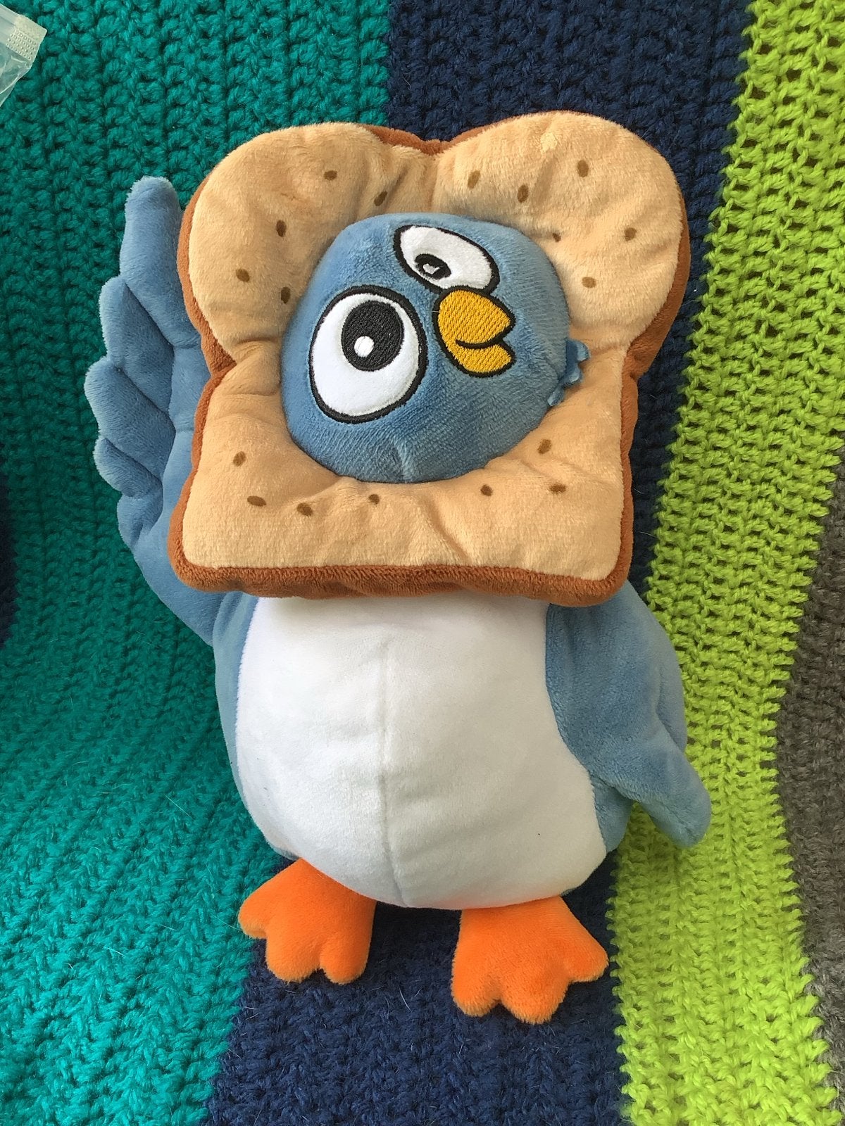 Jumbo Duif met Boterham Knuffel - Steun KIKA, Overige merken, Overige typen, Ophalen of Verzenden, Zo goed als nieuw