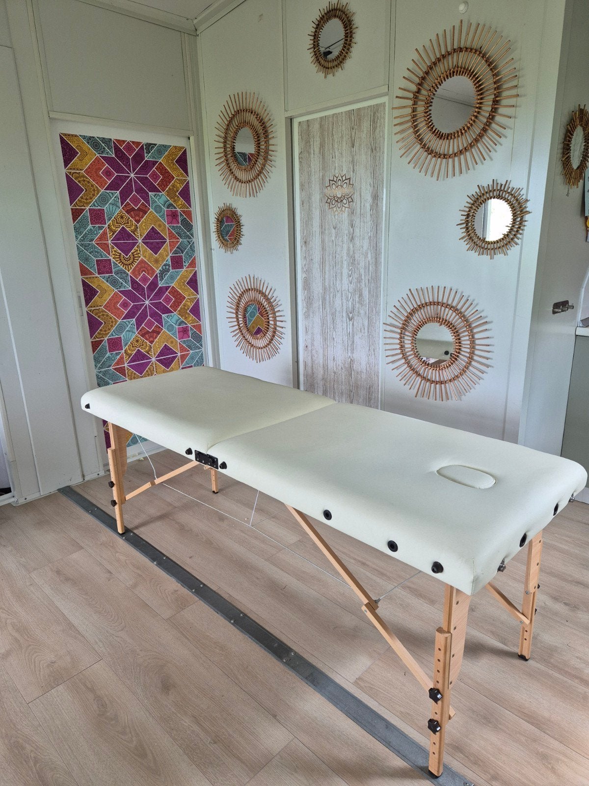 Professionele inklapbare behandeltafel / massagetafel, Ophalen of Verzenden, Zo goed als nieuw, Massagetafel