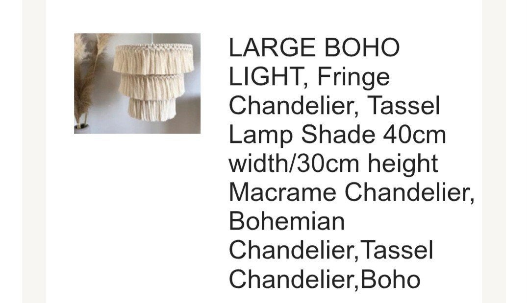Macrame hanglamp, Ophalen