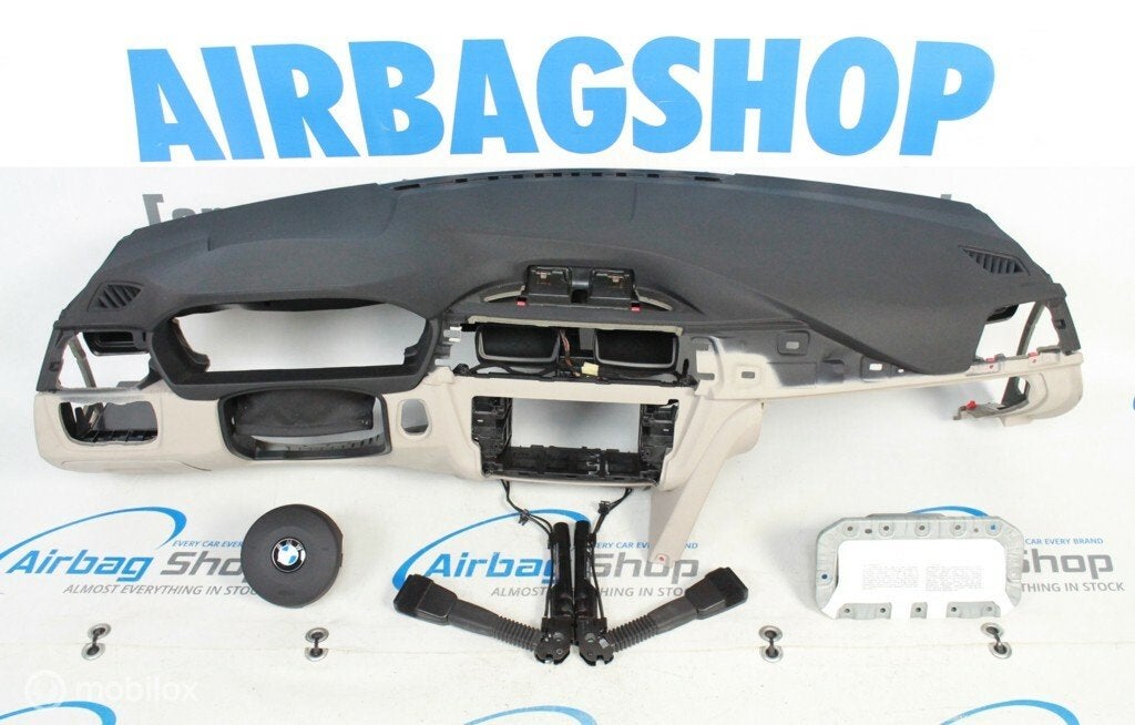 Airbag set - Dashboard M zwart beige BMW 3 F30 F31, Auto-onderdelen, Gebruikt, Ophalen of Verzenden