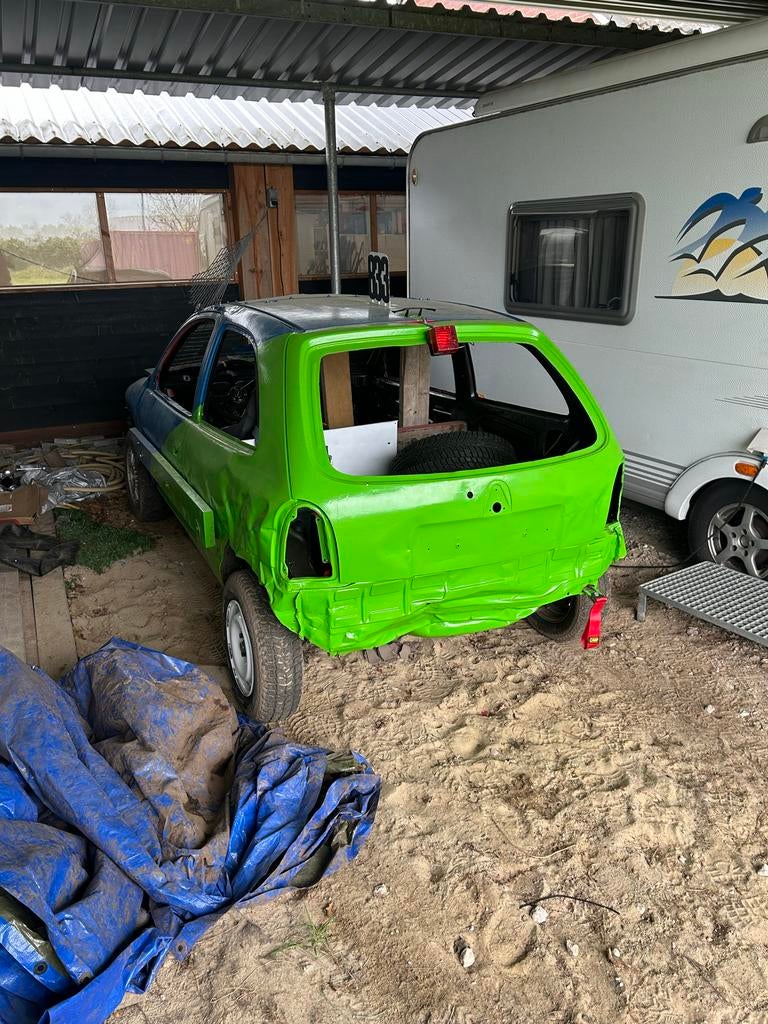 Opel Corsa 1.4 Rally/Cross Auto met Extra Onderdelen, Auto-onderdelen, Overige Auto-onderdelen, Ophalen, Gebruikt, Opel