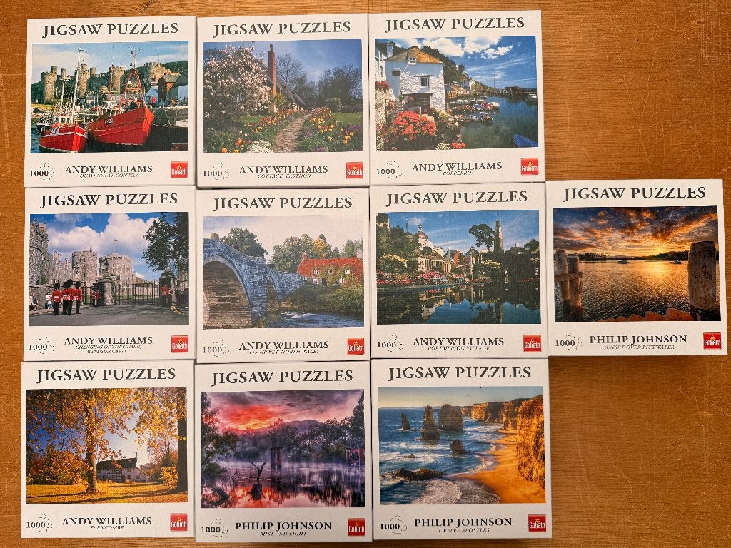 Jigsaw Puzzels van 1.000 stukjes, Hobby en Vrije tijd, Denksport en Puzzels, Ophalen of Verzenden, 500 t/m 1500 stukjes, Zo goed als nieuw