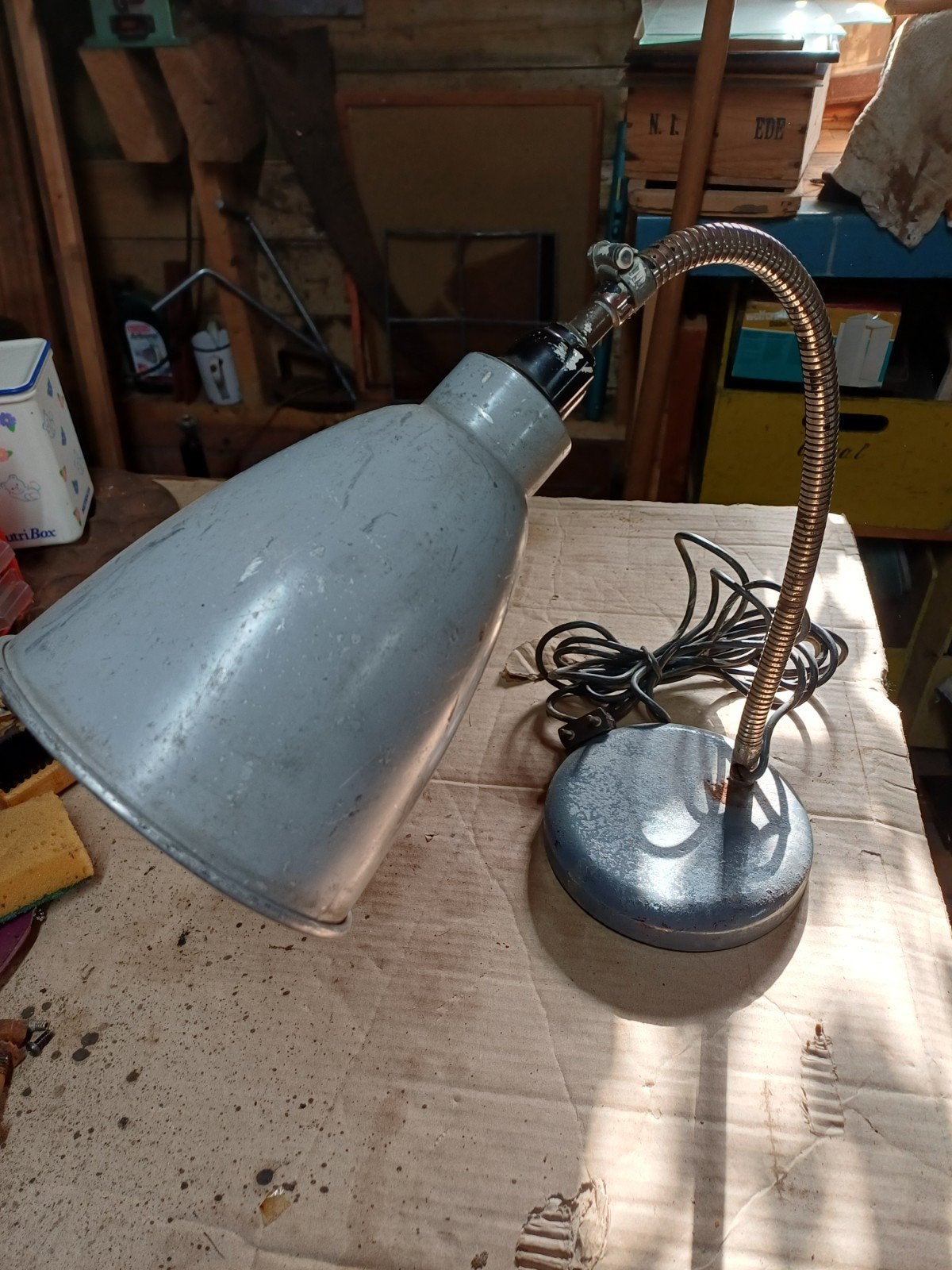 Vintage tafellamp, bureaulamp, Ophalen of Verzenden, Bureaulamp, Philips, Vintage