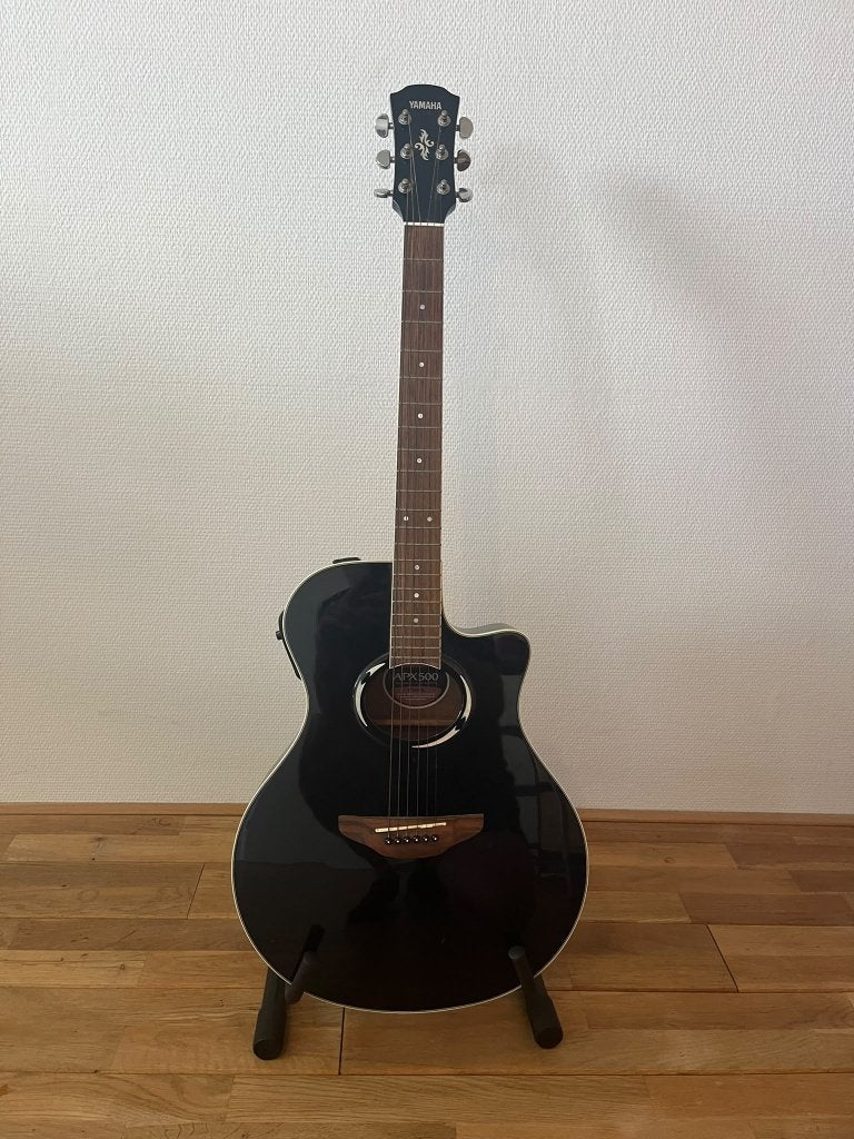 Yamaha APX500 BL Zwart – Elektro-akoestische gitaar, Ophalen, Gebruikt, Klassieke of Spaanse gitaar