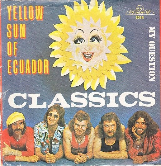 classics - yellow sun of ecuador  ( nlpop/1974), Gebruikt, Fotohoes, 7 inch, Ophalen of Verzenden