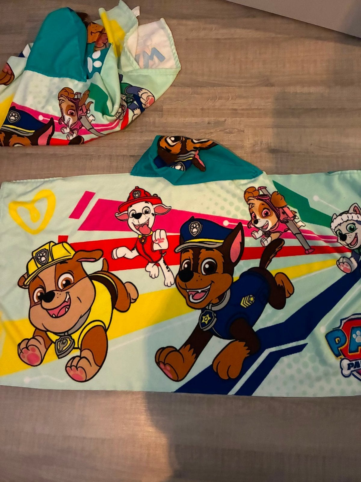 Twee Paw Patrol badponcho's, Ophalen, Gebruikt