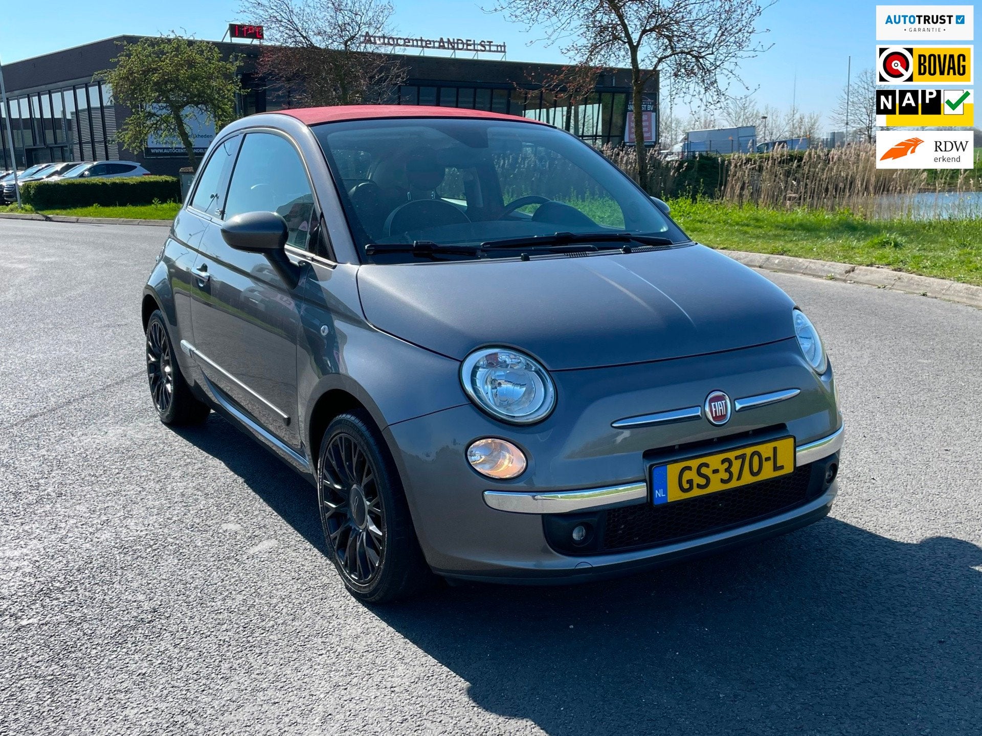 Fiat 500 C 0.9 TwinAir Turbo Lounge, Cabrio, Climate, Elektr, Auto's, Fiat, Gebruikt, Cabriolet, Leder en Stof, Origineel Nederlands