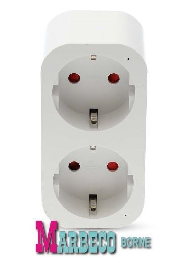 SmartLife Wi-Fi Smart Duo Plug Stopcontact, Powermeter 16A, Nedis SmartLife, 60 watt of meer, Overige typen, Nieuw