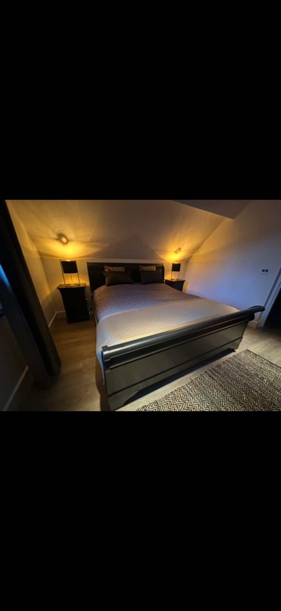 Grange design bed 180x200 elektrisch verstelbaar zwart, Huis en Inrichting, Ophalen, Verstelbaar, Zwart, Tweepersoons