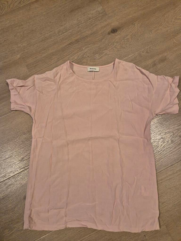 Lichtroze top maat S, Ophalen of Verzenden, Zo goed als nieuw, Korte mouw, Roze