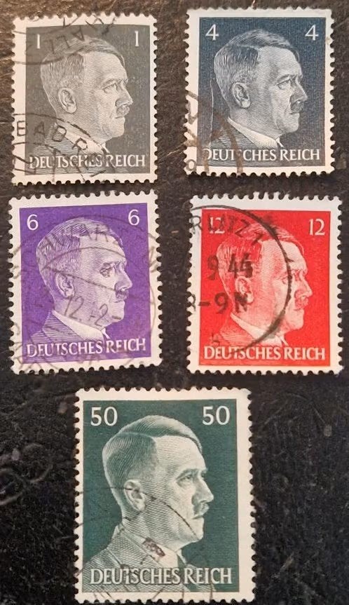 Duitsland 1941 - Yvert 720 e.a. - Adolf Hitler, Ophalen of Verzenden, BRD, Gestempeld