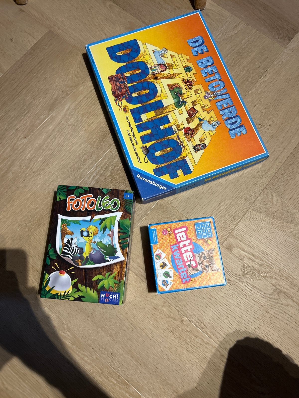 3 spellen gratis op te halen: De Betoverde Doolhof, FotoLeo,, Ophalen, Gebruikt