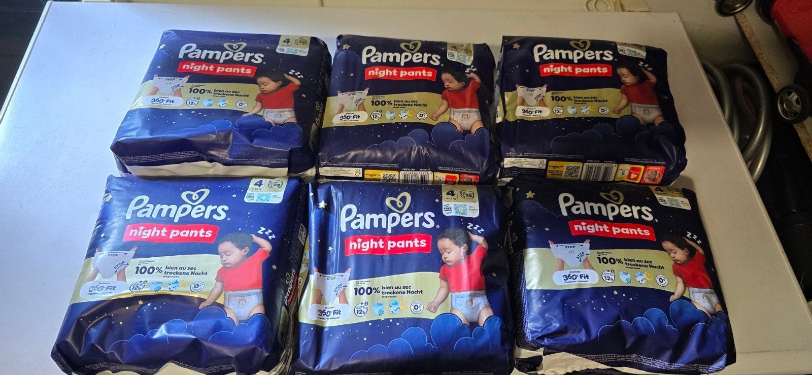 Nieuw! pampers Night Pants Maat 4 (9-15 kg) - 6 Verpakkingen, Ophalen of Verzenden, Nieuw