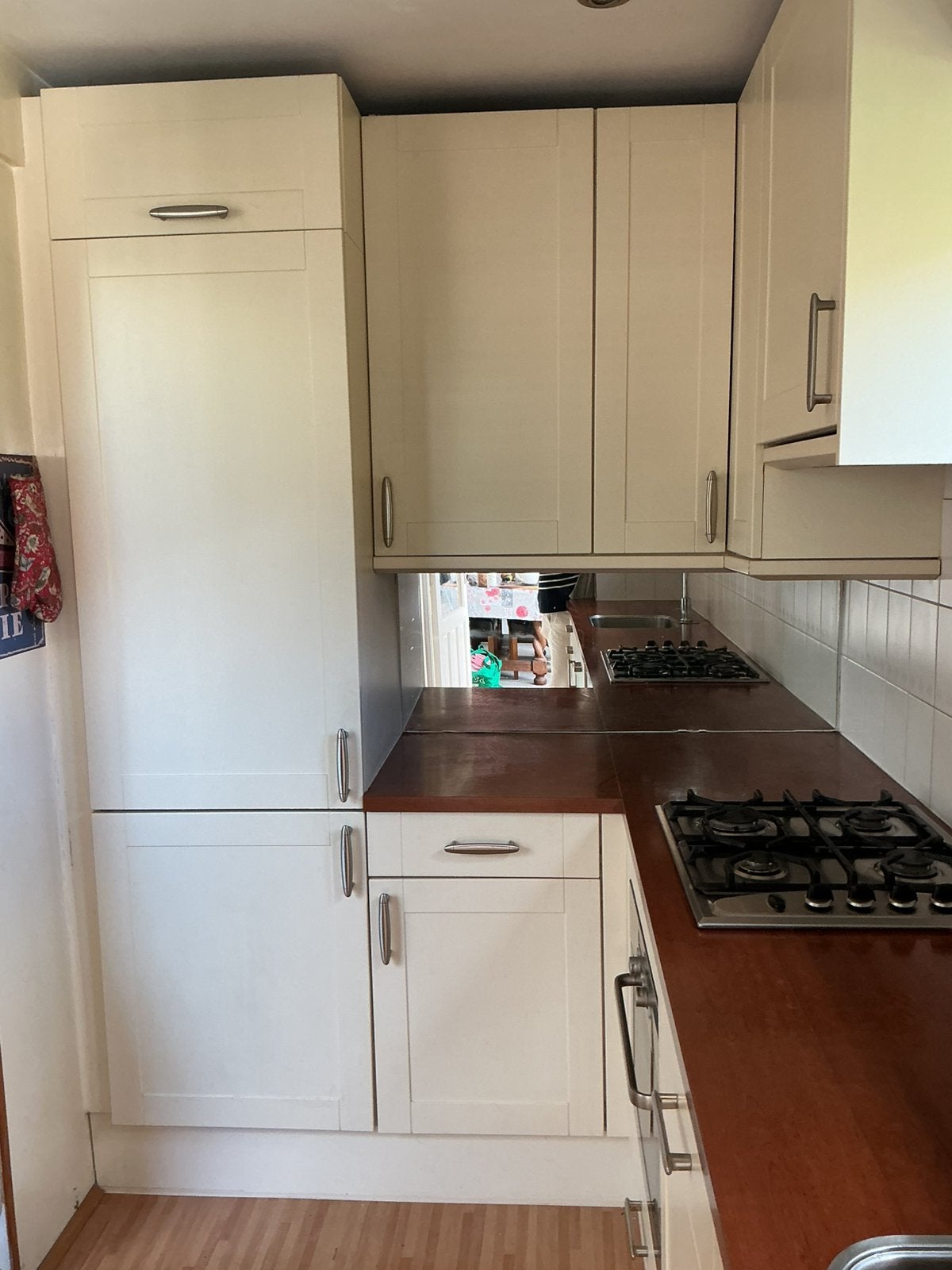 Gratis hoekkeuken in redelijke staat, Ophalen, Gebruikt, Hoekkeuken, Kunststof