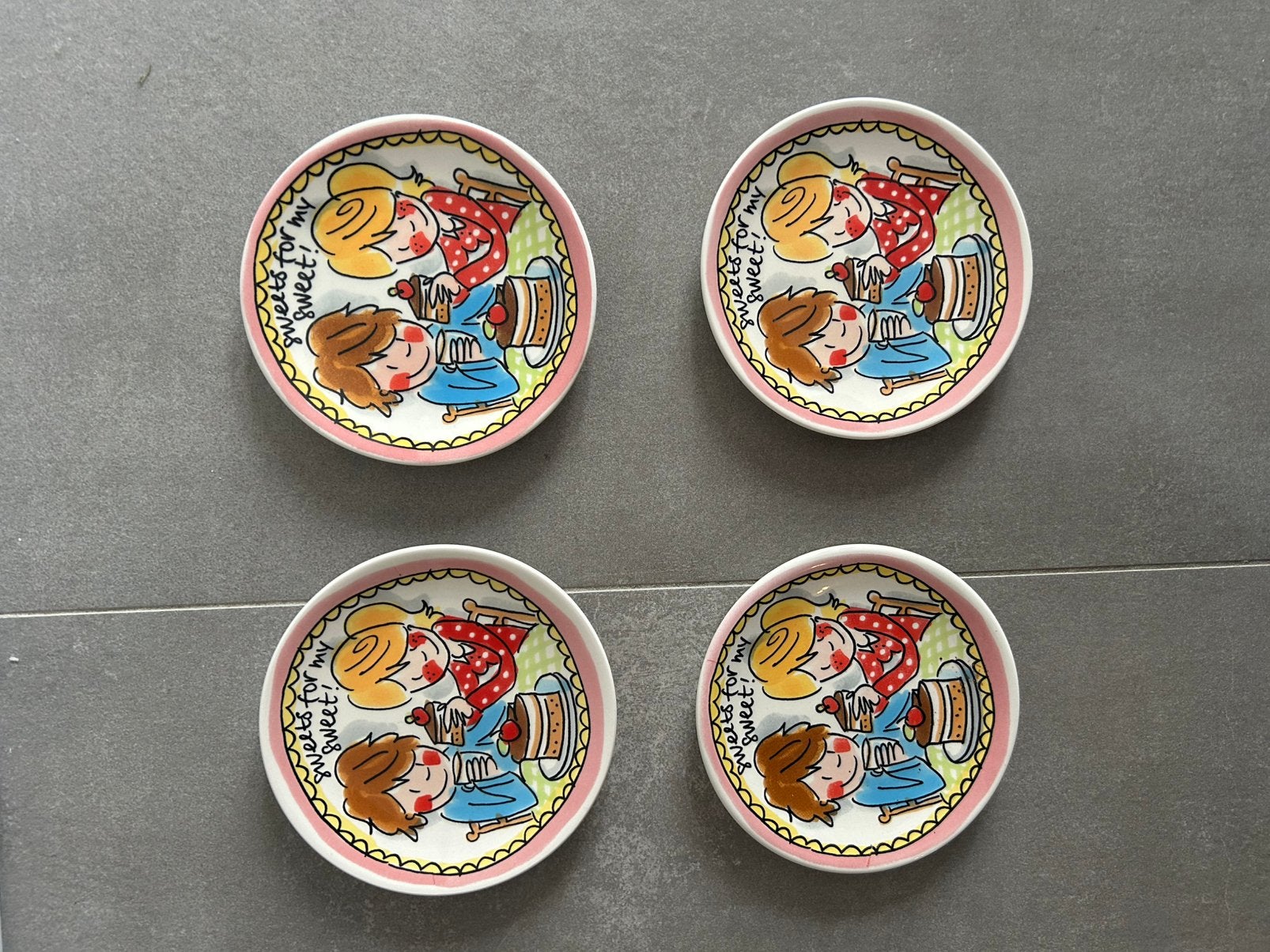 4 Blond Amsterdam petit fours schaaltjes te koop, Huis en Inrichting, Ophalen of Verzenden, Nieuw, Blond Amsterdam