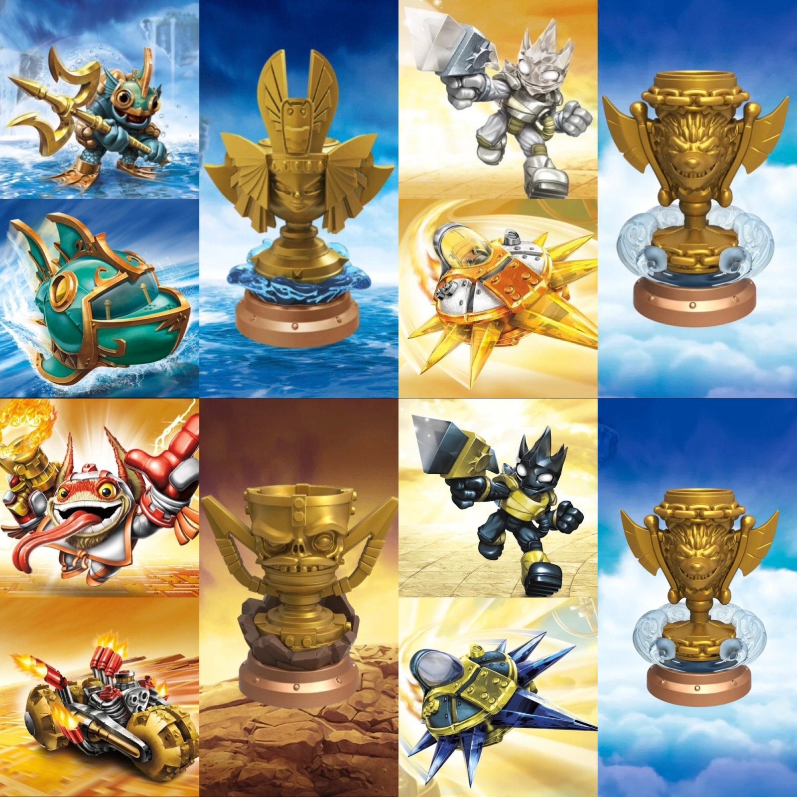 Racing Pack’s -Trophy’s - Skylanders Superchargers, Activision Blizzard International B.V., Racen en Vliegen, Eén computer, Zo goed als nieuw