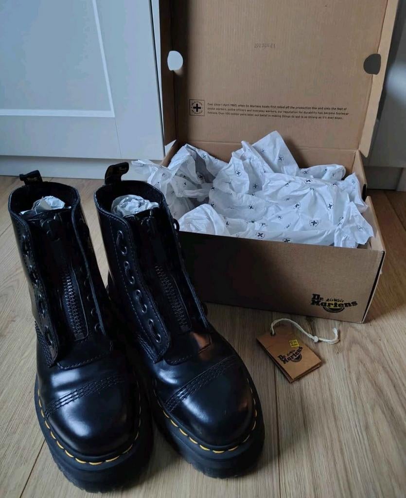 Dr. Martens Sinclair laarzen – maat 39 – zgan in doos, Ophalen of Verzenden, Nieuw, Zwart
