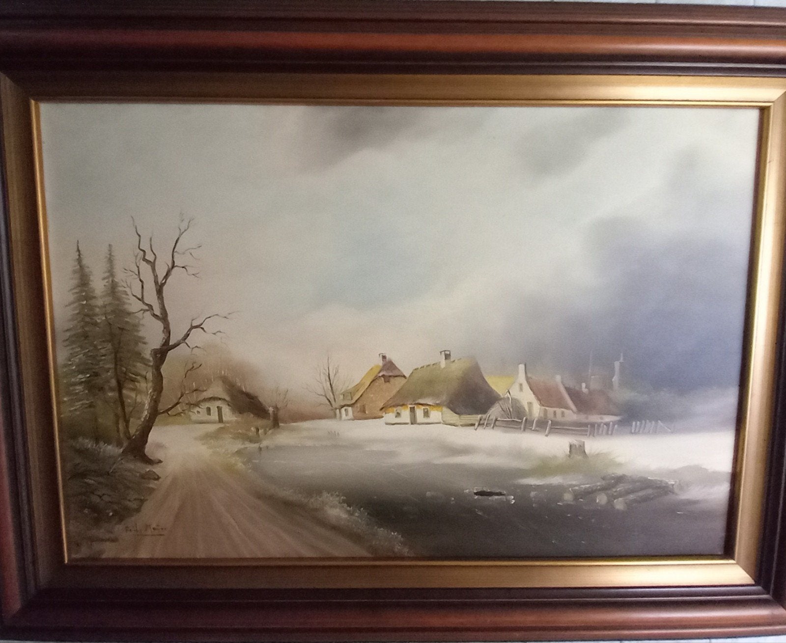 Winterlandschap Frits Meijer, Ophalen