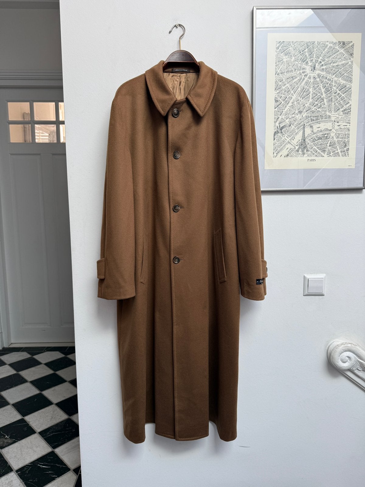 Corneliani camel overjas van extrafijne scheerwol, maat 54, Kleding | Heren, Ophalen of Verzenden, Zo goed als nieuw, Maat 52/54 (L)