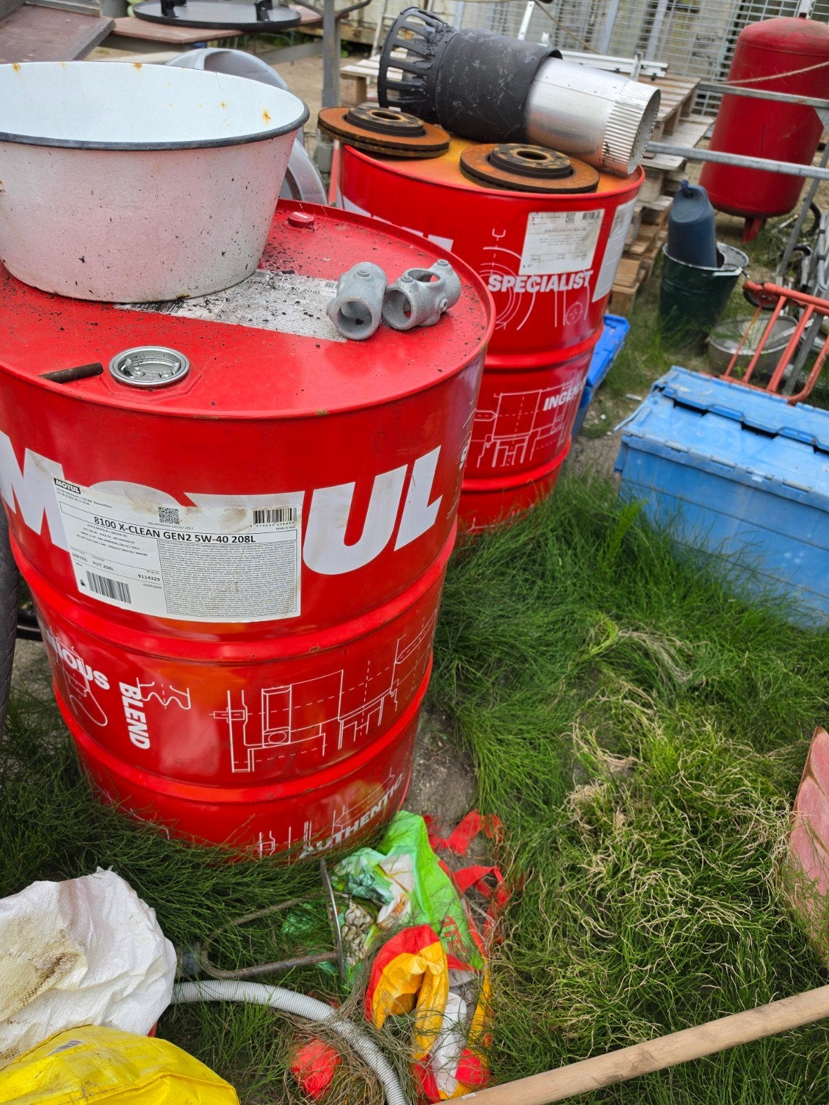 Motul olivaten leeg voor bbq teras kachel, Ophalen