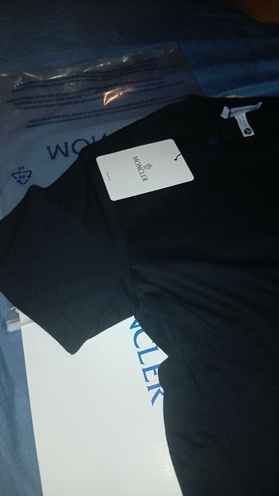 Moncler en Prada T-shirts en Prada overhemd, nieuw met label, Ophalen, Nieuw, Maat 48/50 (M), Zwart