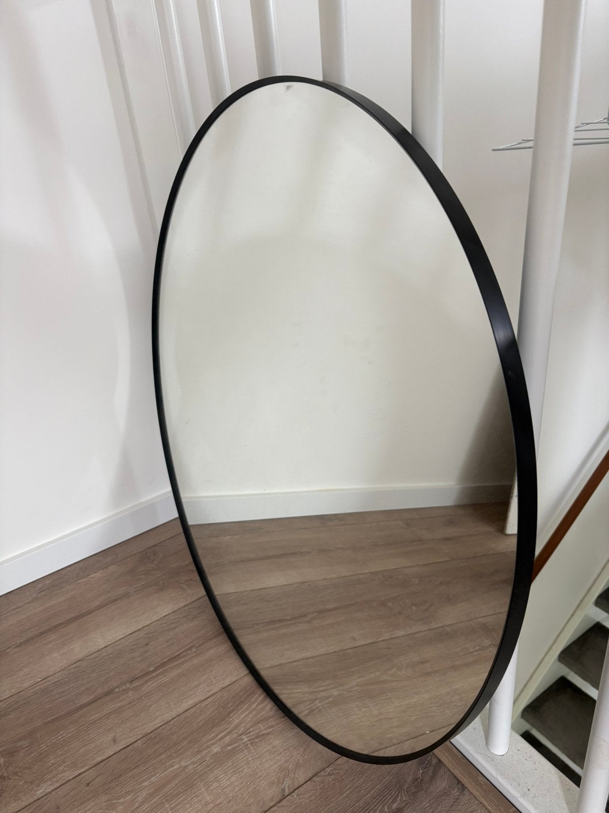 Ikea Lindbyn 80cm spiegel zwart, Huis en Inrichting, Woonaccessoires | Spiegels, Ophalen, Gebruikt, 75 tot 100 cm, Minder dan 100 cm
