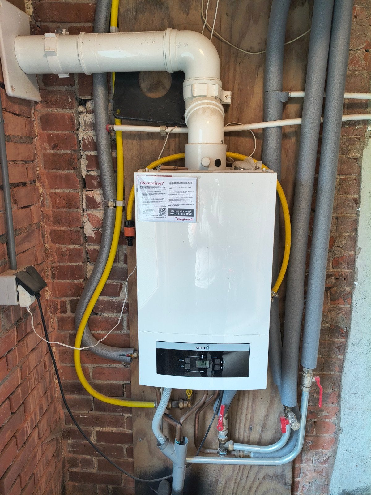 Nefit proline HRC24 cv-ketel met Bosch CT200 thermostaat, Ophalen, 3 t/m 5 jaar oud