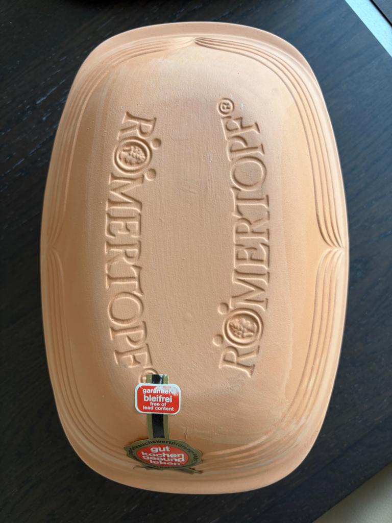 Römertopf - Nieuw in doos met gebruiksaanwijzing, Overige typen, Nieuw, Ophalen of Verzenden, Steen/keramiek