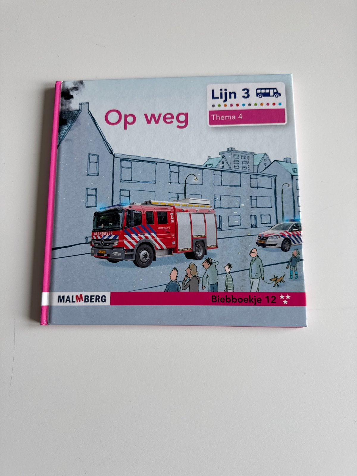 Lijn 3 Op weg Thema 4 Bibboekje 12 Malmberg, Ophalen, Zo goed als nieuw, Nederlands