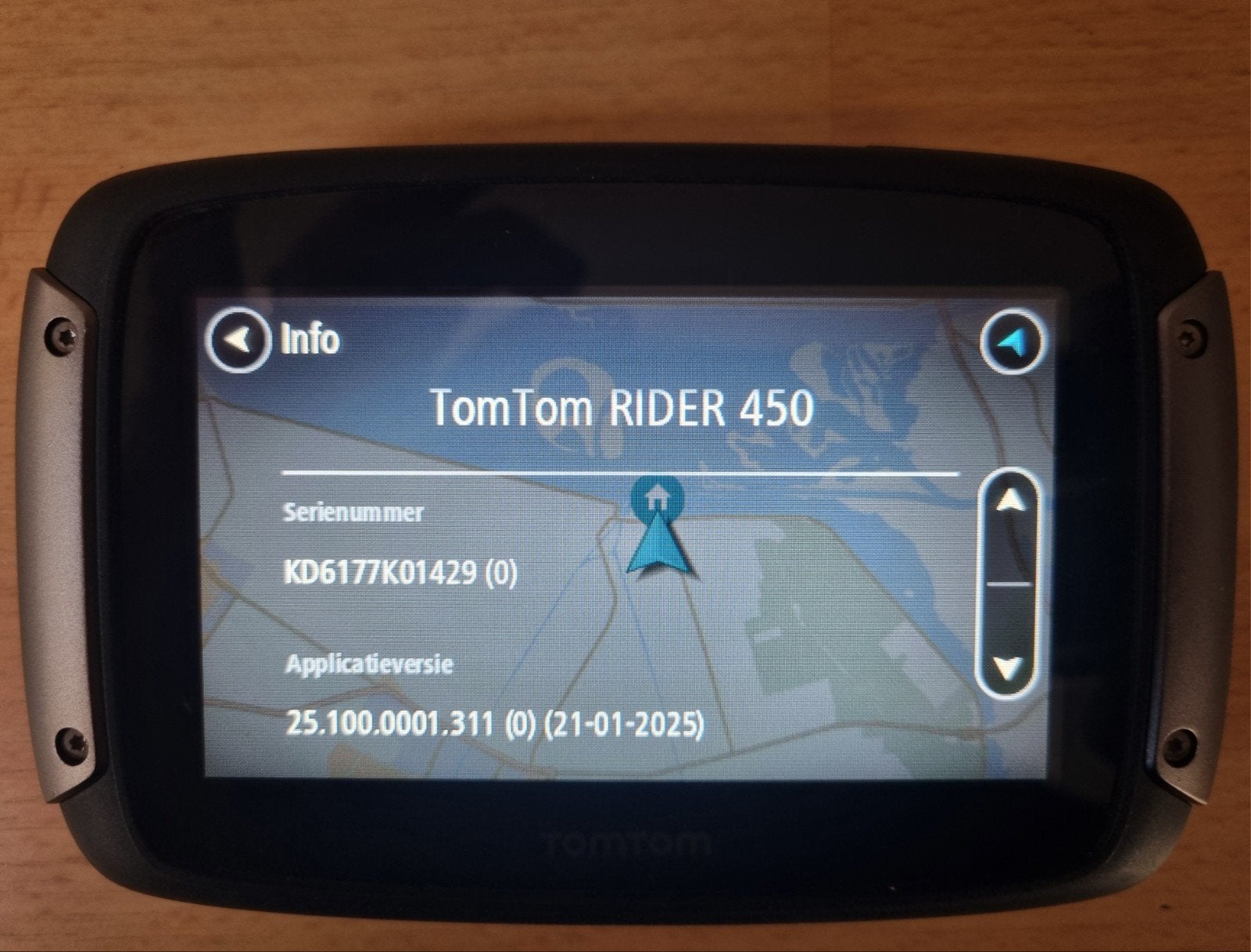 TomTom Rider 450 motor navigatie met accessoires, Ophalen of Verzenden, Gebruikt