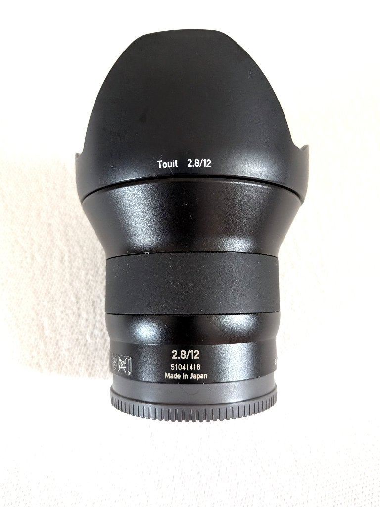 Zeiss Touit Distagon 12 mm groothoek F2.8 T*, Ophalen, Sony E-mount, Groothoeklens, Zo goed als nieuw