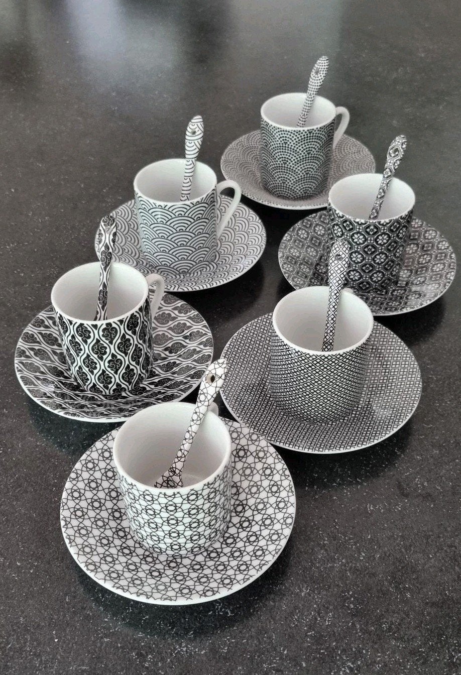 TOKYO design studio espressokopjes, Nieuw, Ophalen of Verzenden, Overige stijlen, Kop(pen) en/of Schotel(s)