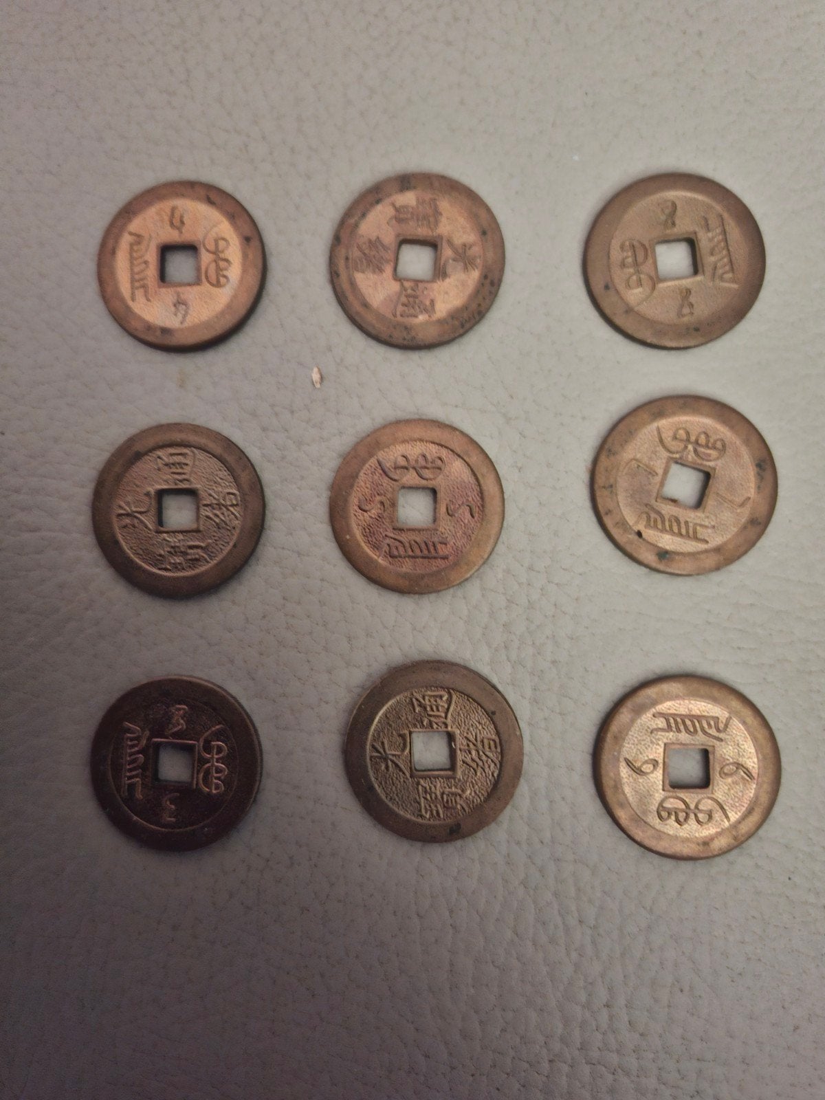 9 Chinese munten, Ophalen of Verzenden, Oost-Azië, Setje