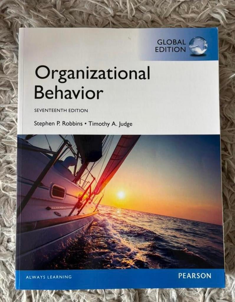 Organizational Behavior - Robbins & Judge, Ophalen of Verzenden, Zo goed als nieuw, Sociale psychologie