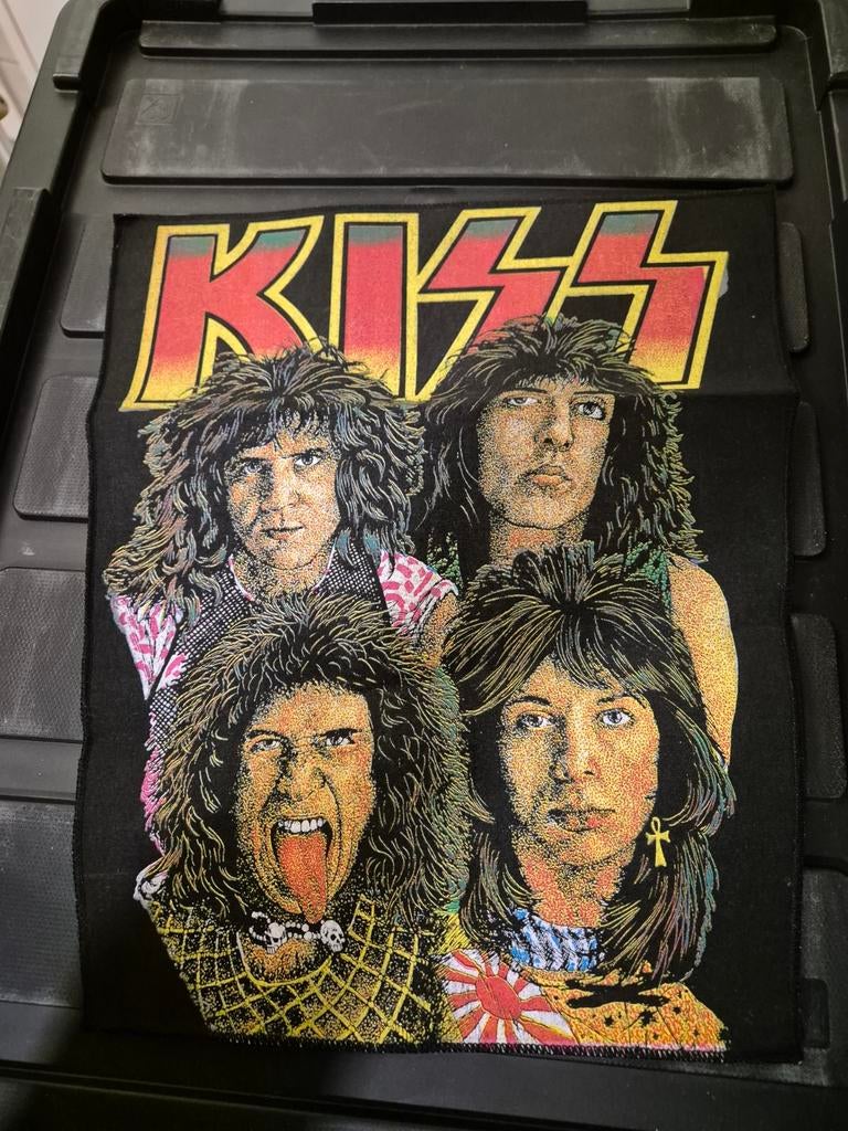 Vintage KISS Band Patch - Rock Applicatie, Ophalen of Verzenden, Gebruikt, Overige applicaties