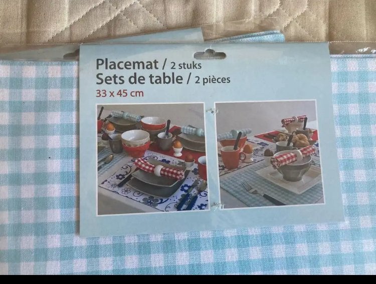 Nieuwe placemate diverse kleure, Ophalen, Zo goed als nieuw