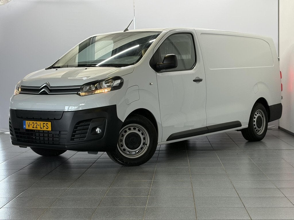 Citroen ë-Jumpy L3 136 75 kWh Cruise control, Airco, Parkee, Auto's, Bestelauto's, 12 maanden, Gebruikt, Zwart, Wit