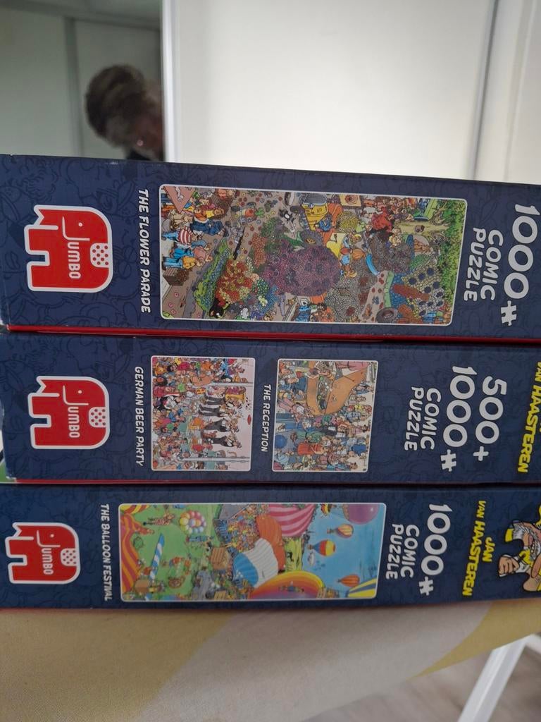 Jan van Haasteren puzzels (1000 stukjes) - missen een stukje, Ophalen of Verzenden, 500 t/m 1500 stukjes, Gebruikt, Legpuzzel