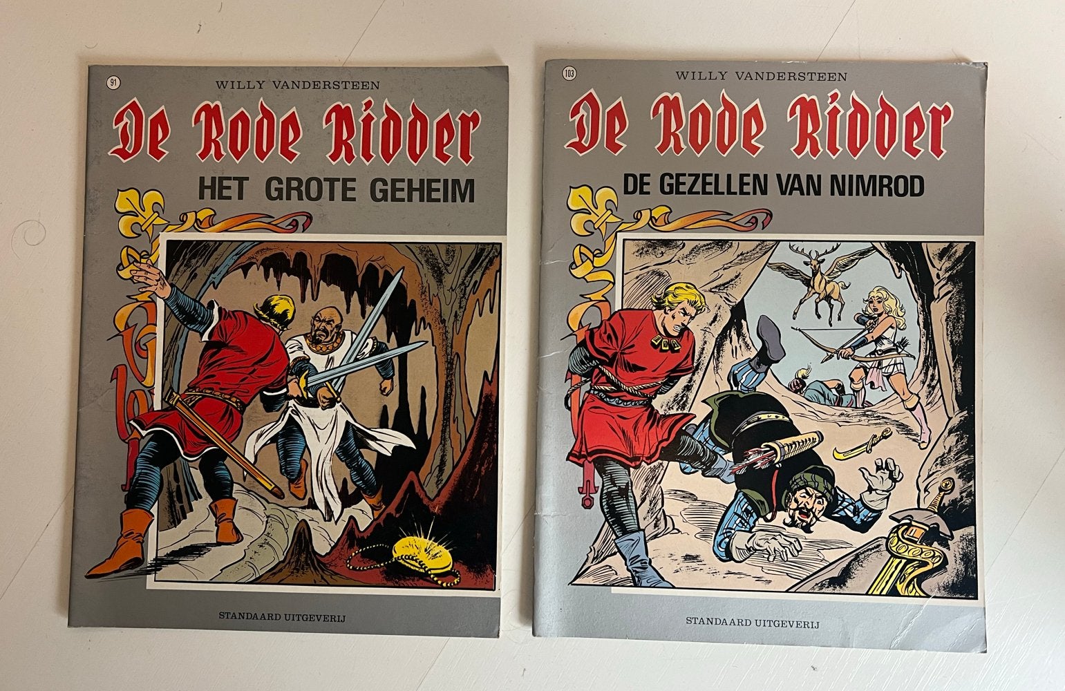 De Rode Ridder - Het Grote Geheim & De Gezellen van Nimrod, Boeken, Meerdere stripboeken, Ophalen of Verzenden, Gelezen