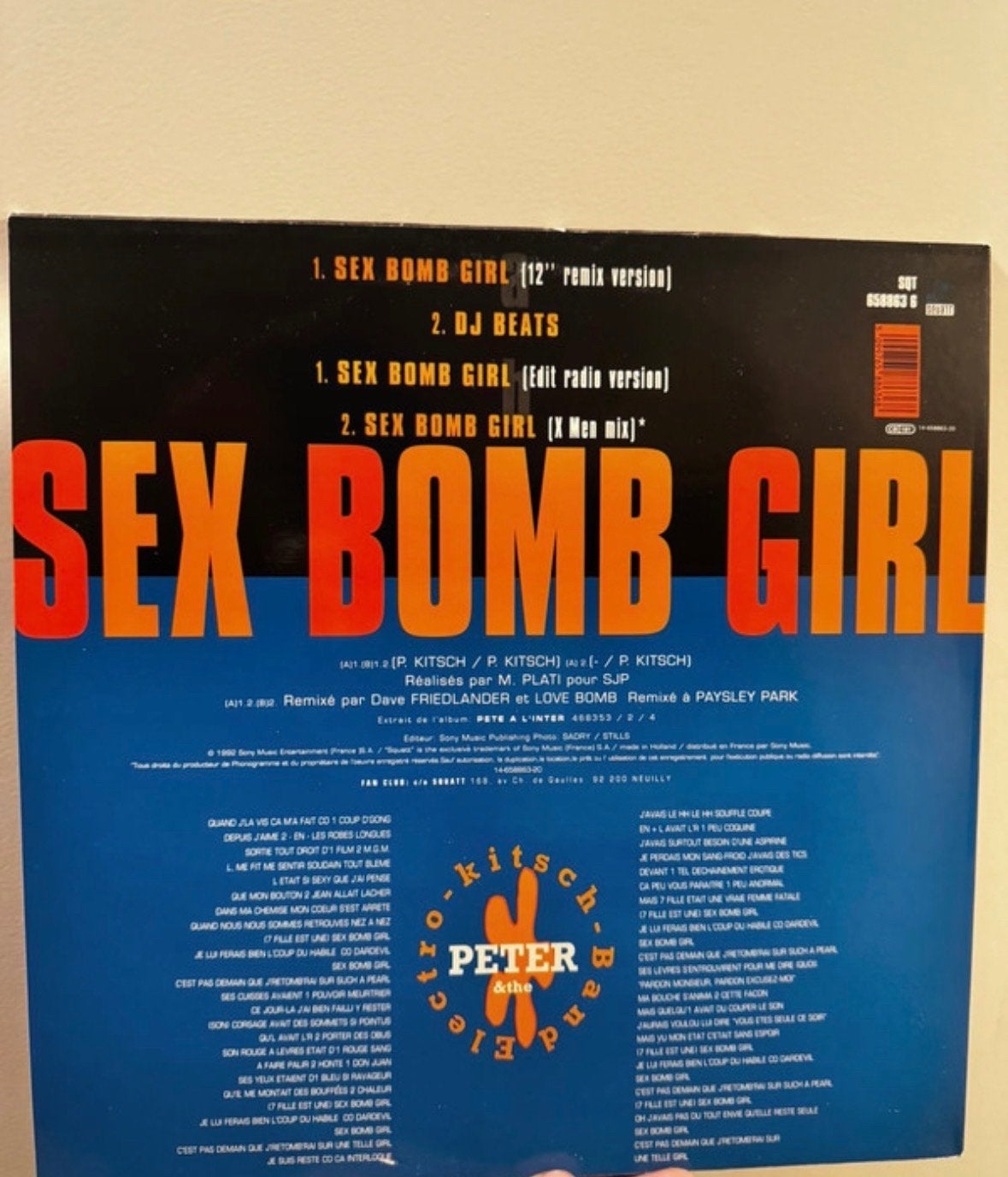 Peter & The Electro-Kitsch Band - Sex Bomb Girl (Vinyl), Gebruikt, Pop, Ophalen of Verzenden, EP