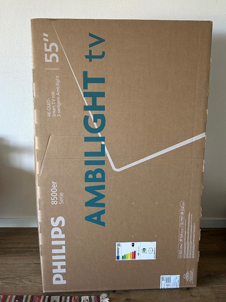 Philips AMBILIGHT TV 55’, Ophalen, Philips, QLED, 50 Hz