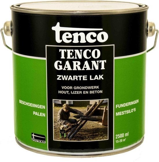 Tenco Tencogarant Zwarte lak - 2500 ml, ., Wit, Nieuw, Ophalen of Verzenden