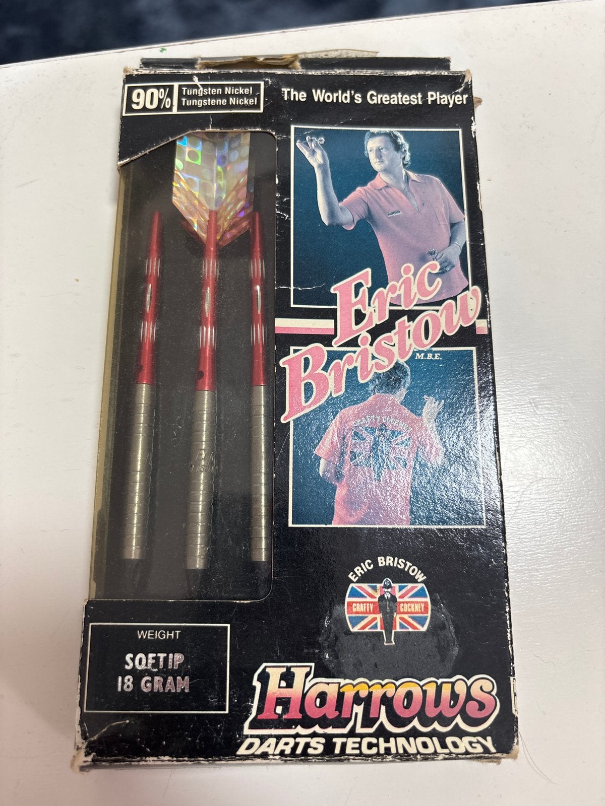 Vintage Harrows Eric Bristow Softtip Darts - Nieuw in Doos, Ophalen of Verzenden, Nieuw, Pijlen, Soft tip