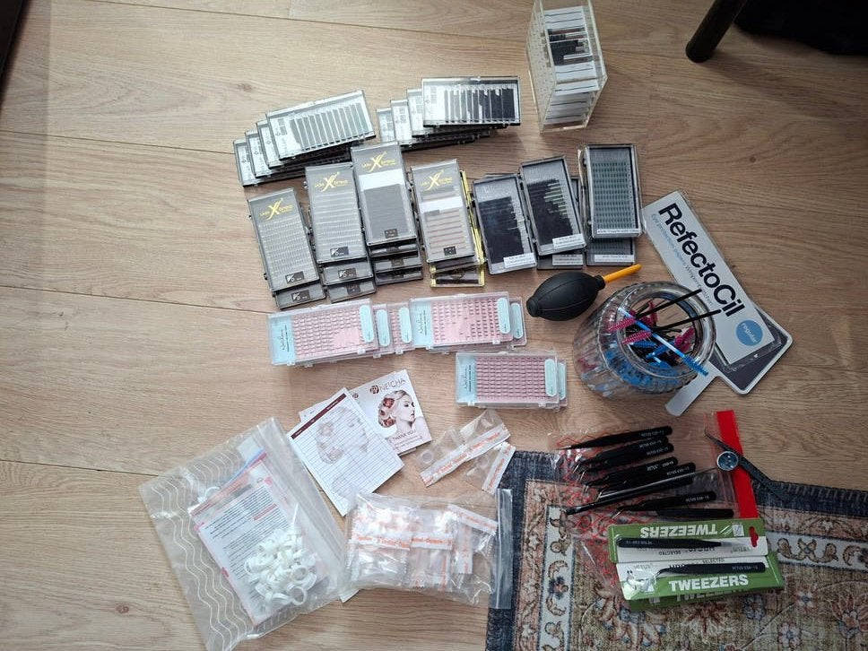 Te koop, wimper extensions, Ophalen, Gebruikt, Ogen